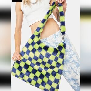 Dizzy Checked Tote Bag
